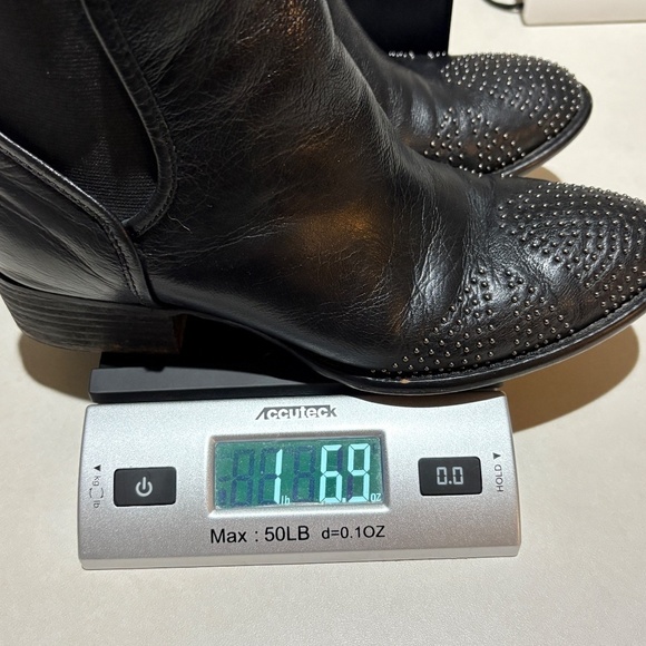 Donald Pliner Women Pronto Leather Ankle Bootie Sz 6.5 Pullon Western City Rodeo - Picture 10 of 10